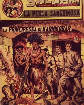 SALGARI  RACCOLTA 19 ALBI A FUMETTI EGLA 1949-1963