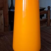 Modernariato vaso in vetro arancione