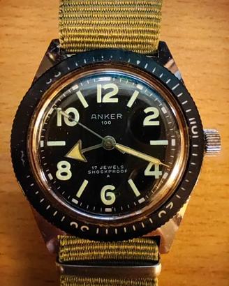 Orologio Vintage Anker 100 - Skin Diver 36mm - Ann
