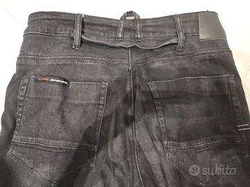 Pantaloni da moto uomo neri, 30W/32L