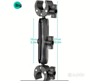 supporto con morsetti per insta360 x5 x4 x3 x2