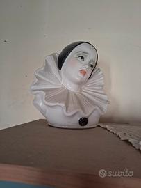Busto Charlie Chaplin + busto rotto di Pierrot