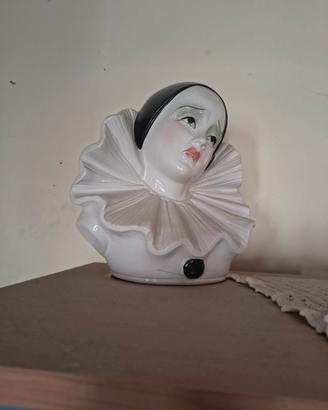 Busto Charlie Chaplin + busto rotto di Pierrot