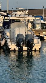 barca ranieri evo 23 con 2motori Yamaha 150