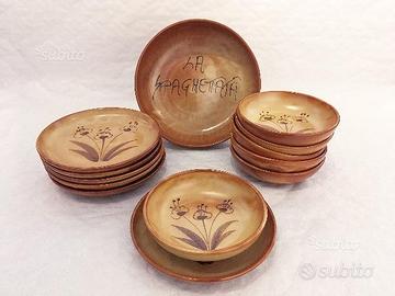 Set spaghettata in cotto - NUOVO