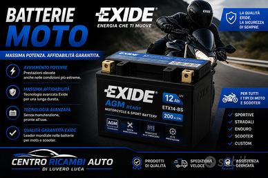 Batterie moto e scooter Exide a Reggio Calabria