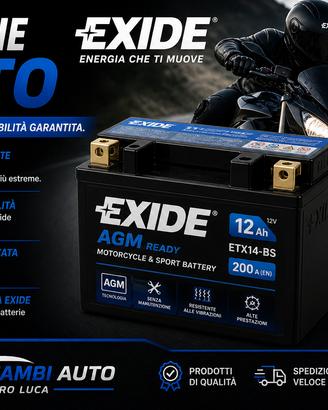 Batterie moto e scooter Exide a Reggio Calabria