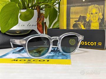MOSCOT 49 Trasparenti Neri Nuovi Completi