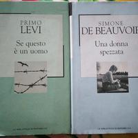 Libri: Se questo è un uomo  e Una donna spezzata.