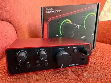 Scheda audio Focusrite Scarlett Solo (4° gen)