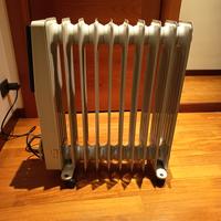 radiatore elettrico su ruote