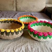 Cestino portaoggetti cotone