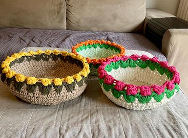 Cestino portaoggetti cotone