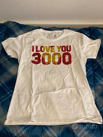 T-shirt Marvel donna M “I Love You 3000”  Iron Man
