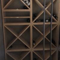 Bottigliera in legno componibile