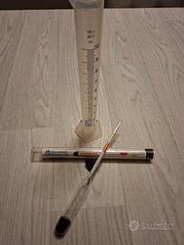 idrometro per grado alcolico fermentazione birra