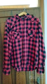 Camicia Denim Day XXL Rossa e nera a quadri