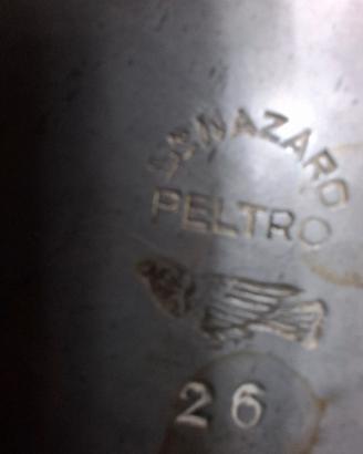 servizio san nazaro in peltro vintage