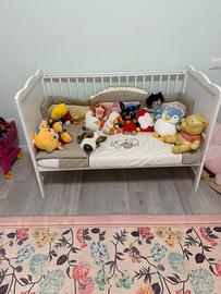Lettino a cancello trasformabile in letto singolo