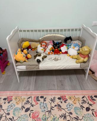Lettino a cancello trasformabile in letto singolo