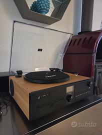 Sistema Hi-Fi Vintage MOOOV Giradischi Cd bt   