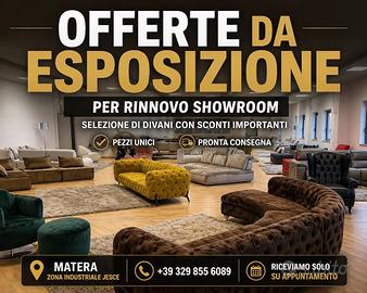 Divani da esposizione – Showroom Matera