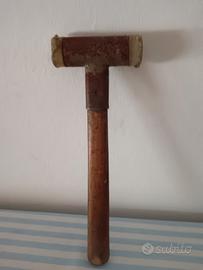 martello mazza vintage in legno  e gomma
