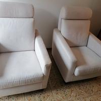 n. 2 Poltrone in tessuto alcantara