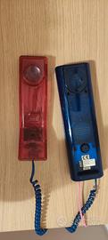 Telefono gemello vintage swatch rosa e blu "Deluxe