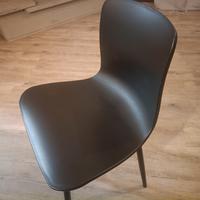4 SEDIE DESIGN MODERNO NERE