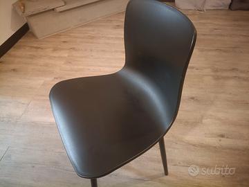 4 SEDIE DESIGN MODERNO NERE