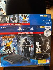 PS4 Slim 500GB + 3 giochi