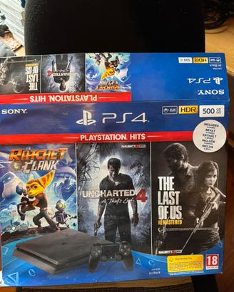 PS4 Slim 500GB + 3 giochi