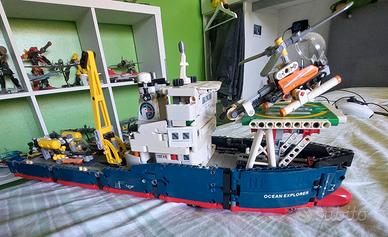 lego elicottero e nave technic 