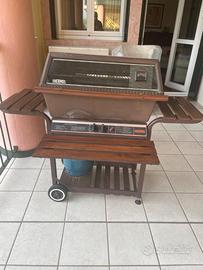 BBQ a gas griglia in ghisa con pietre laviche