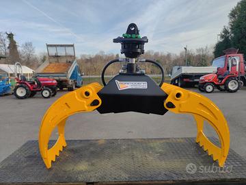 Pinza forestale legna escavatore 80/100/130/150 cm