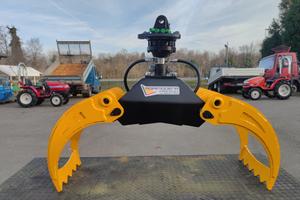 Pinza forestale legna escavatore 80/100/130/150 cm