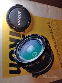 Nikkor F 28 f 2.8 Grandangolo Manual Focus
