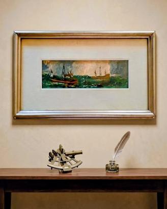 quadro dipinto a olio anni '70 firmato
