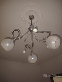2 lampadari + lampadario/ ventilatore 