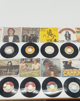  vinili 45"giri con copertina di artisti italiani