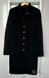 Fay cappotto donna in velluto nero M