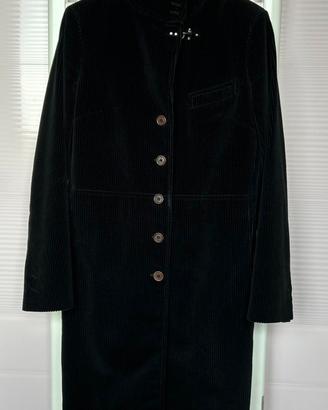 Fay cappotto donna in velluto nero M