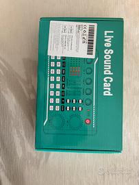 Scheda audio con effetti mixer