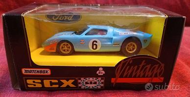SCX Vintage Ford GT40 Gulf #6 - Matchbox - SlotCar