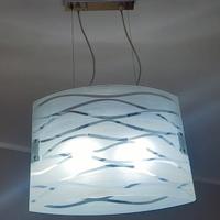 Lampadario di vetro