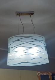 Lampadario di vetro