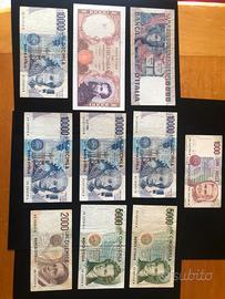 Lotto 10 Banconote Italiane varie