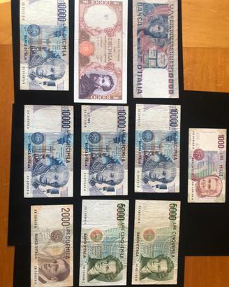 Lotto 10 Banconote Italiane varie