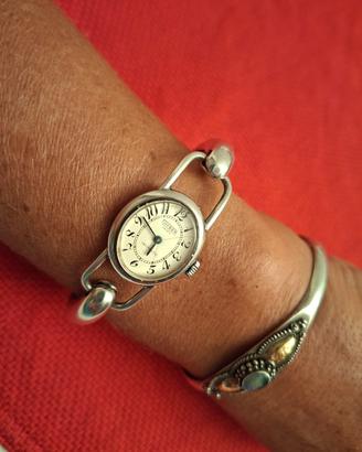 OROLOGIO ARGENTO 800 UNOAERRE VINTAGE ORIGINALE 